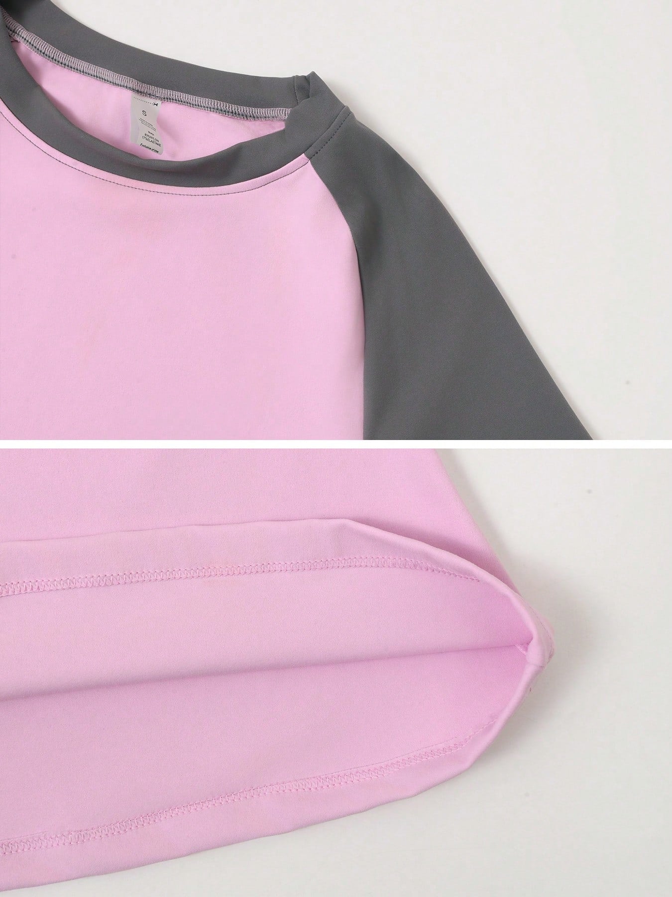 Sculpt short-sleeve top The Quiet & Co. — front view second skin fit — Pink